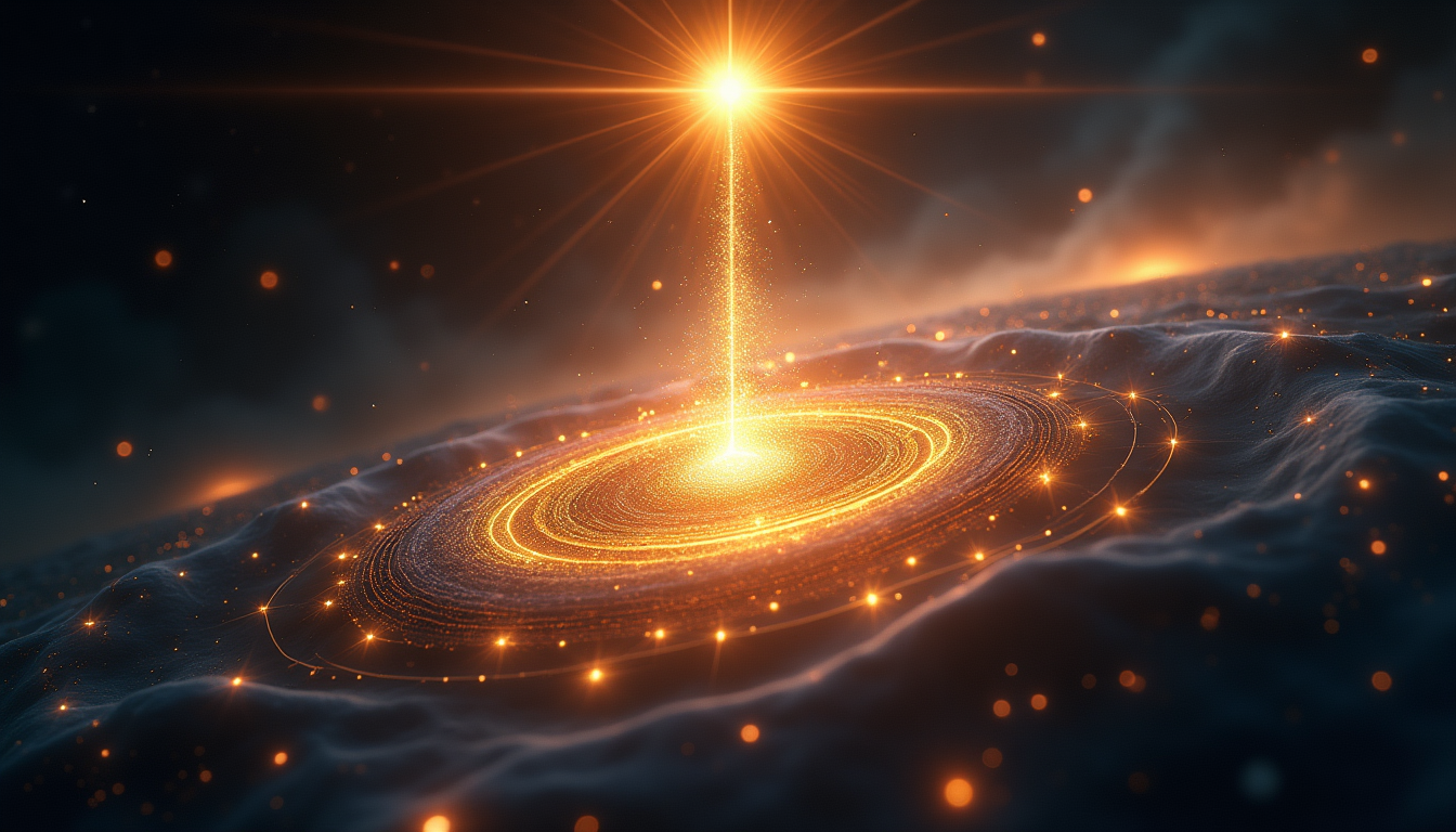 Star and eye connected by sacred geometry at s=0