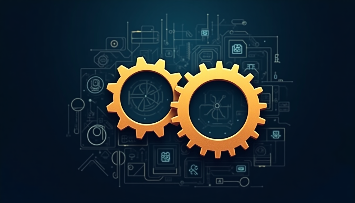 Meshing gears diagram